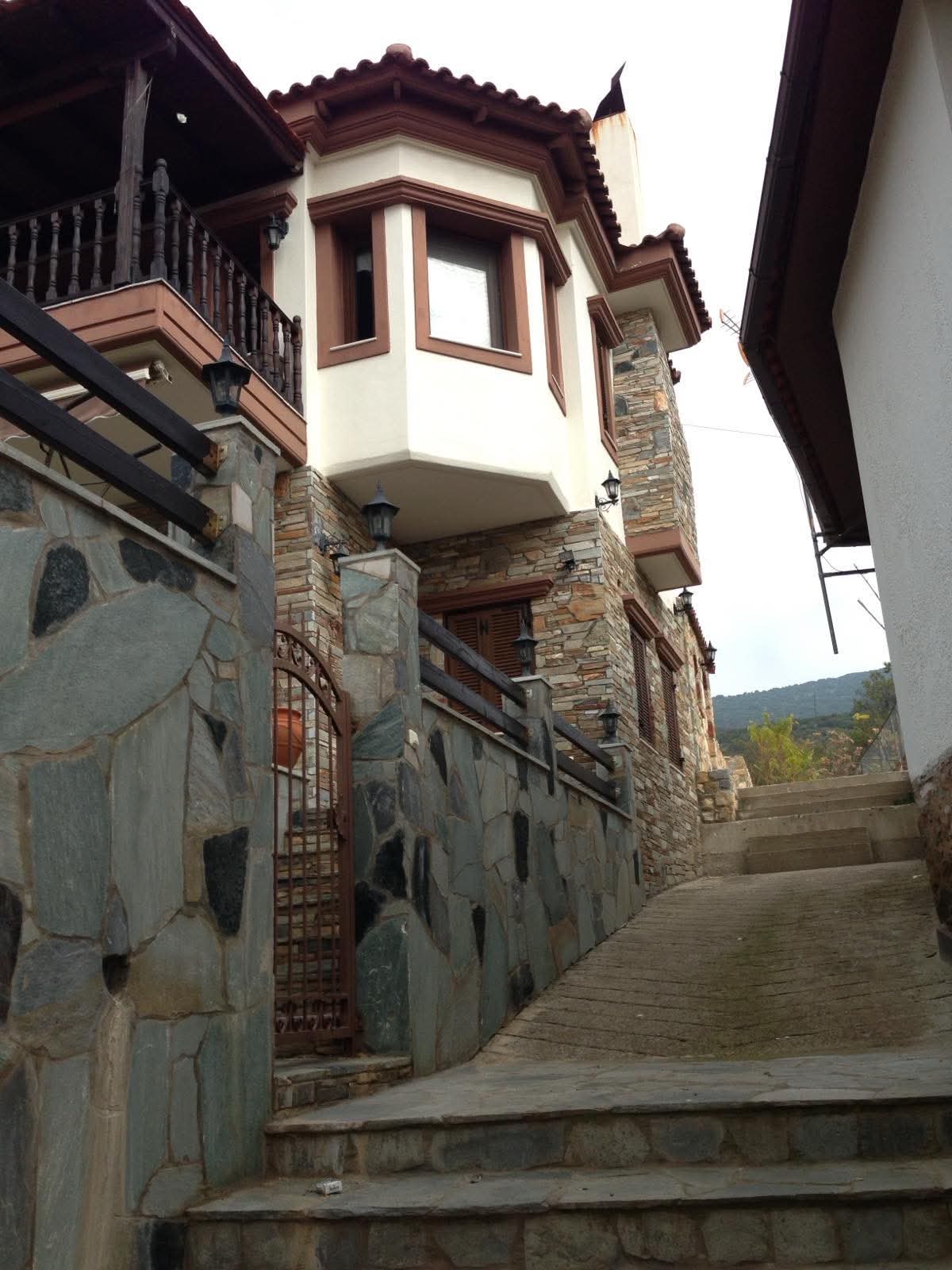 Stone residence entrance